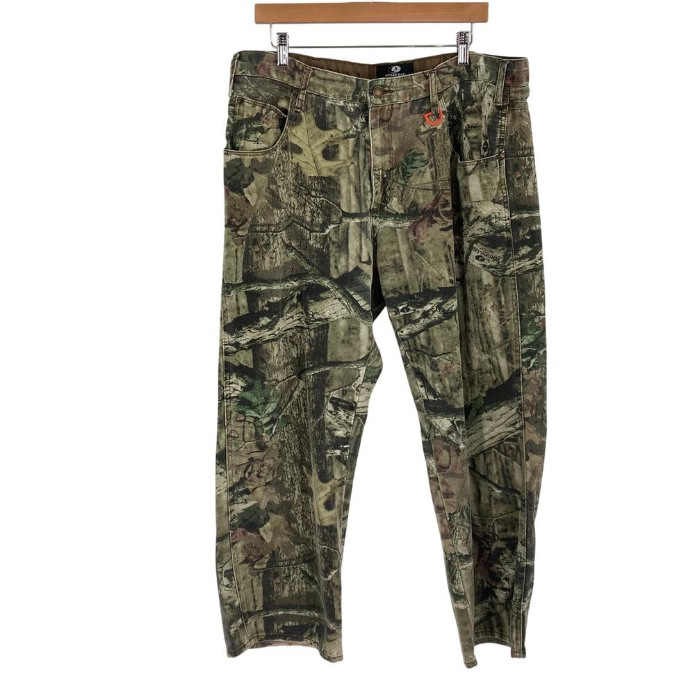 Mossy Oak Breakup Infinity Camo Cotton Straight Canvas Pants Hunting Casual 38